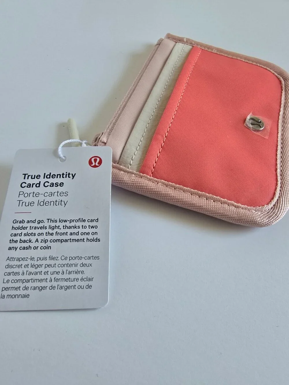 NWT Lululemon True Identity Card Case PIMI/WHTO/RPCR